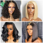Lace Frontal 13x6 Bob Wig-4 Styles