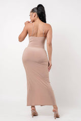 Topaz Shirring Tie Dress