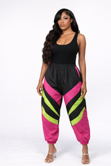 Colorful wind pants