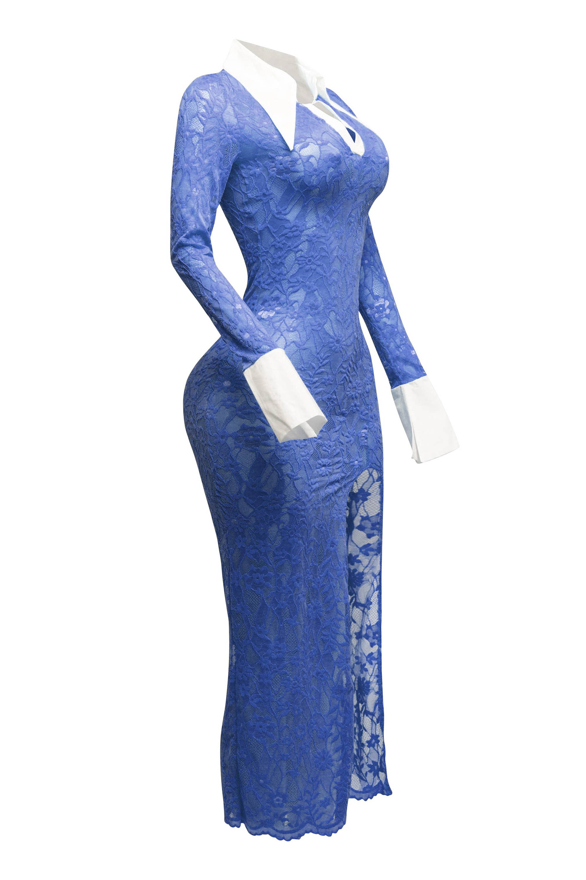 Mortica lace maxi dress