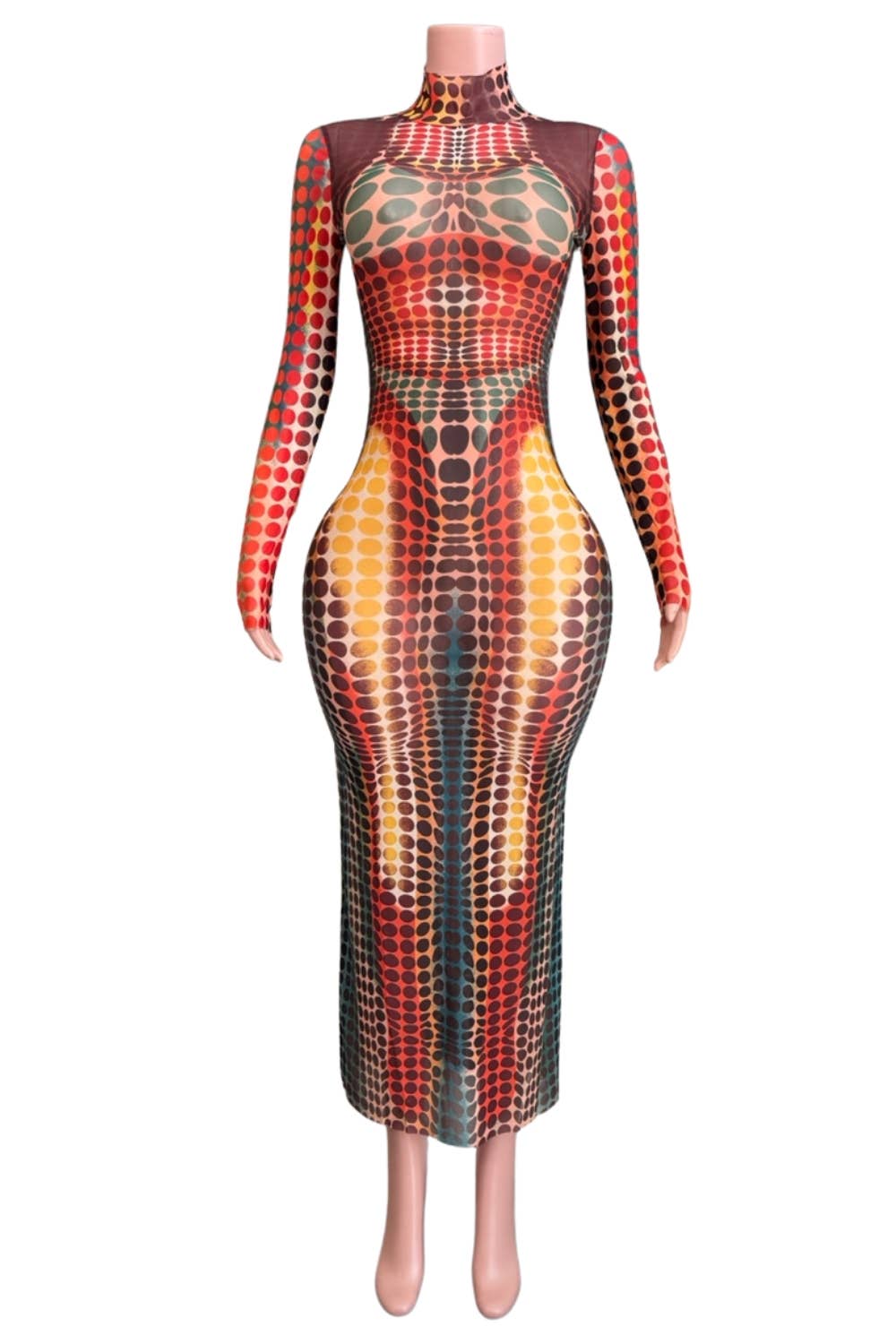 Chaos Bodycon Maxi Dress