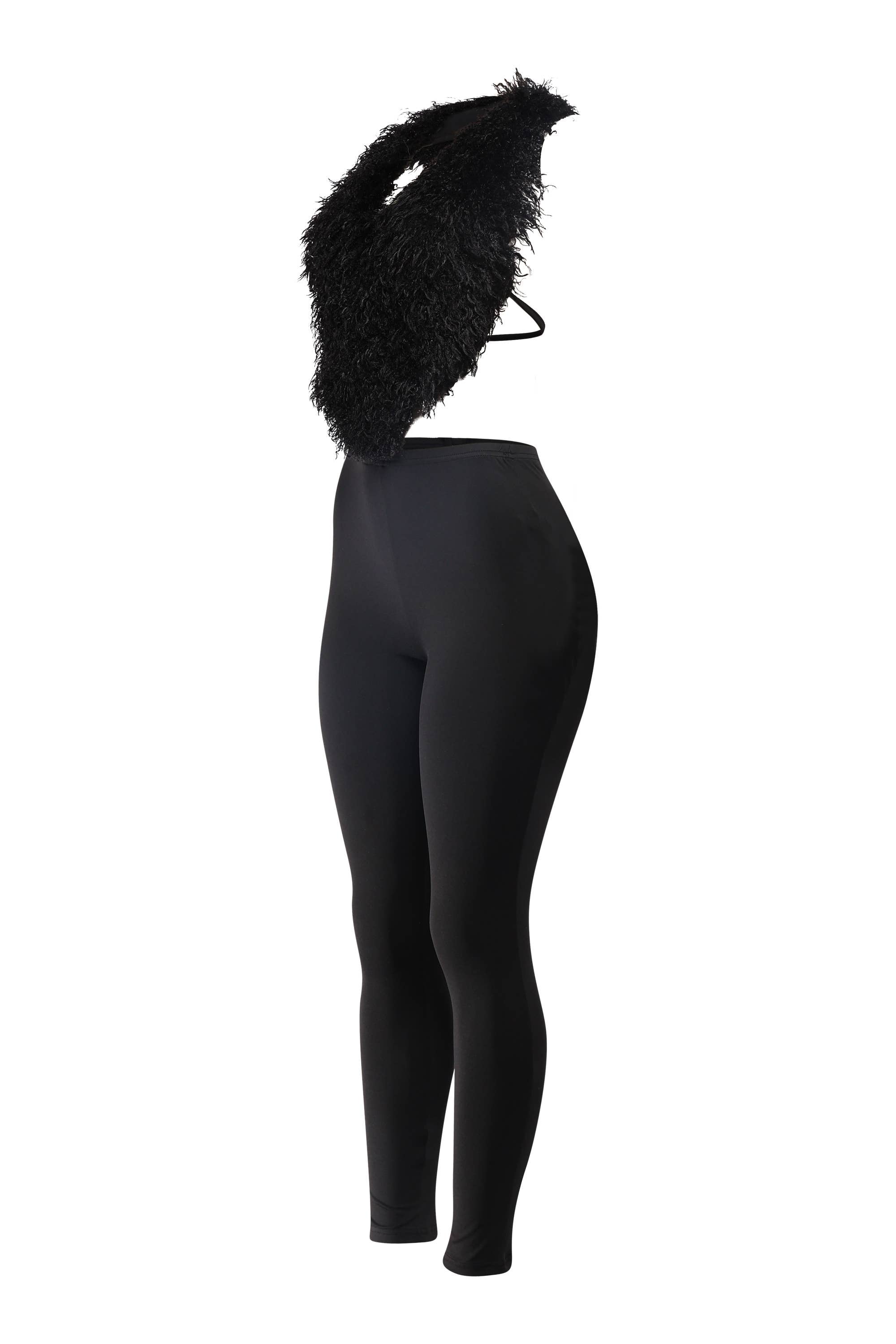 Frenzy fur top and leggings set