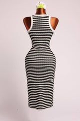 Oats sleeveless top & midi skirt set