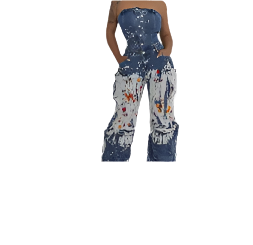 Picasso Jean Jumpsuit