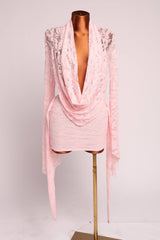 Occasion Cowl neck lace dress