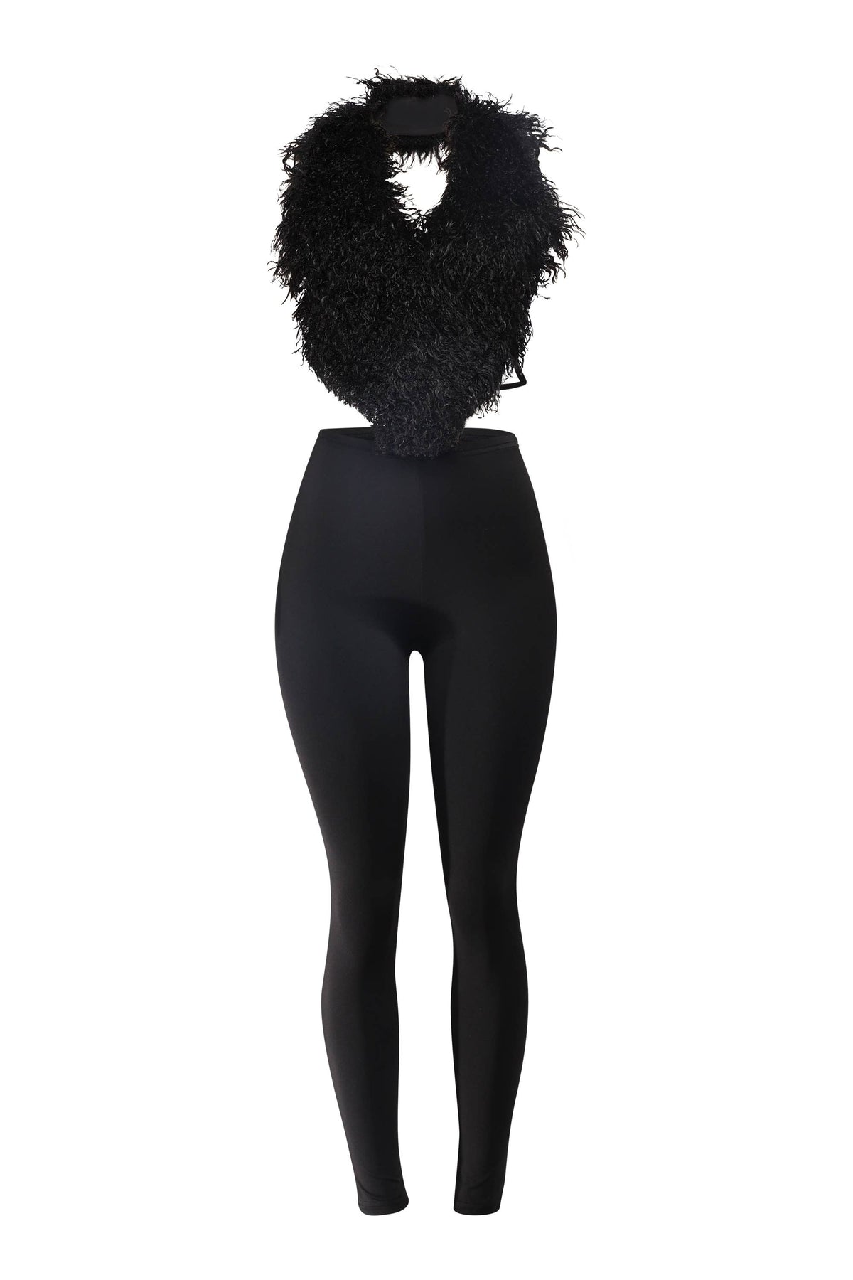 Frenzy fur top and leggings set