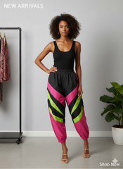 Colorful wind pants