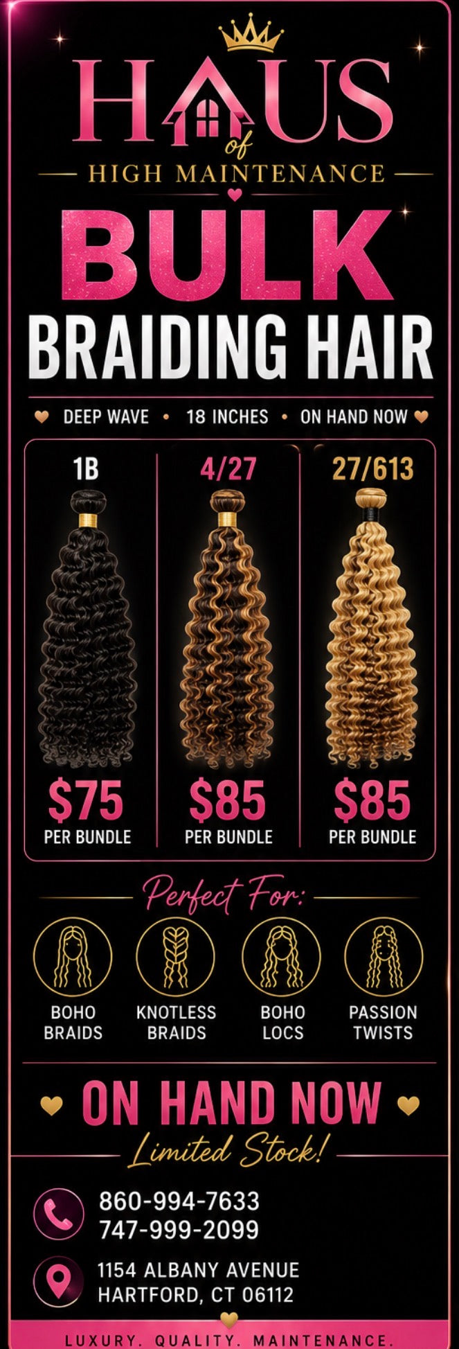 Raw Braiding Hair Bundles