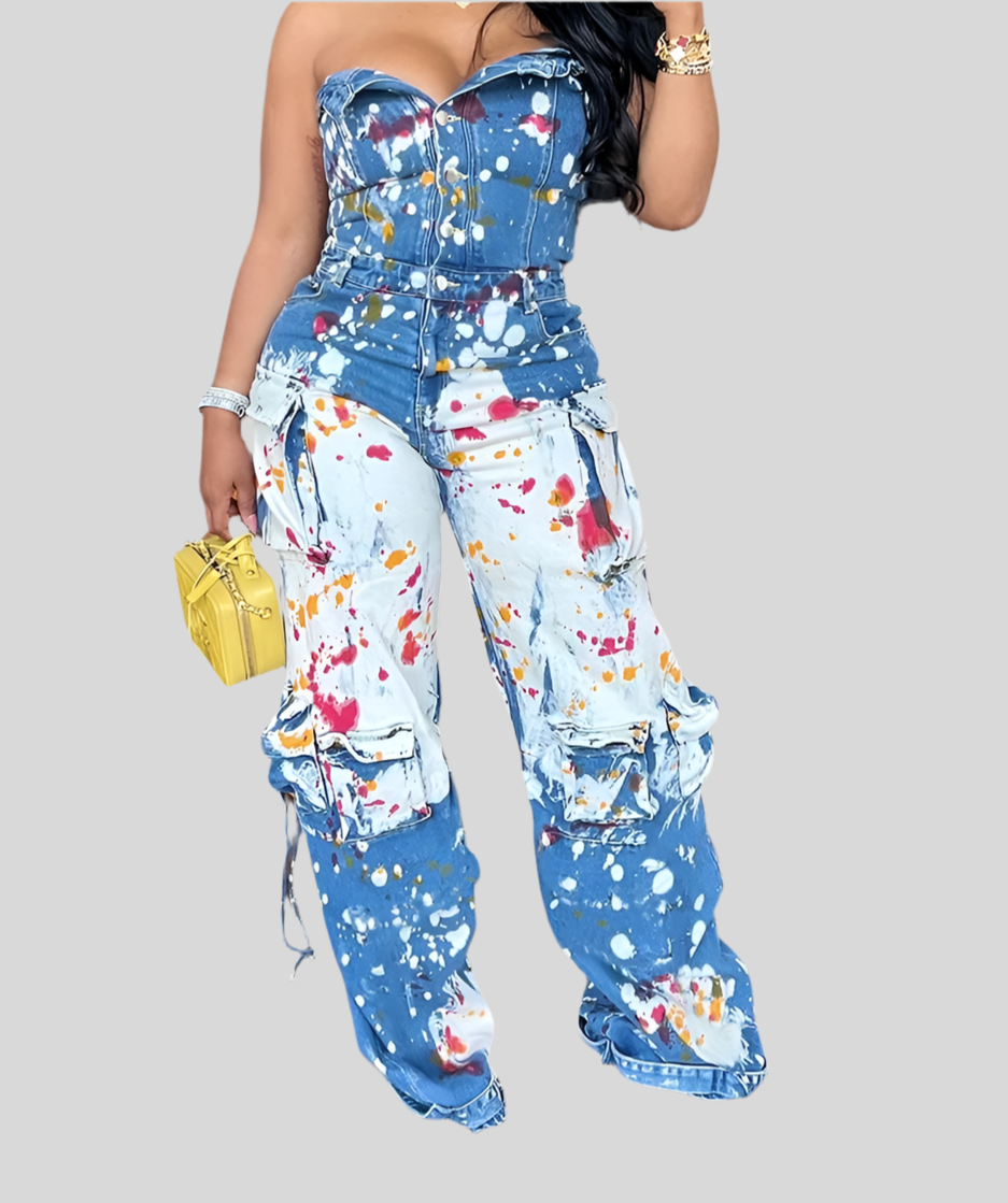 Picasso Jean Jumpsuit