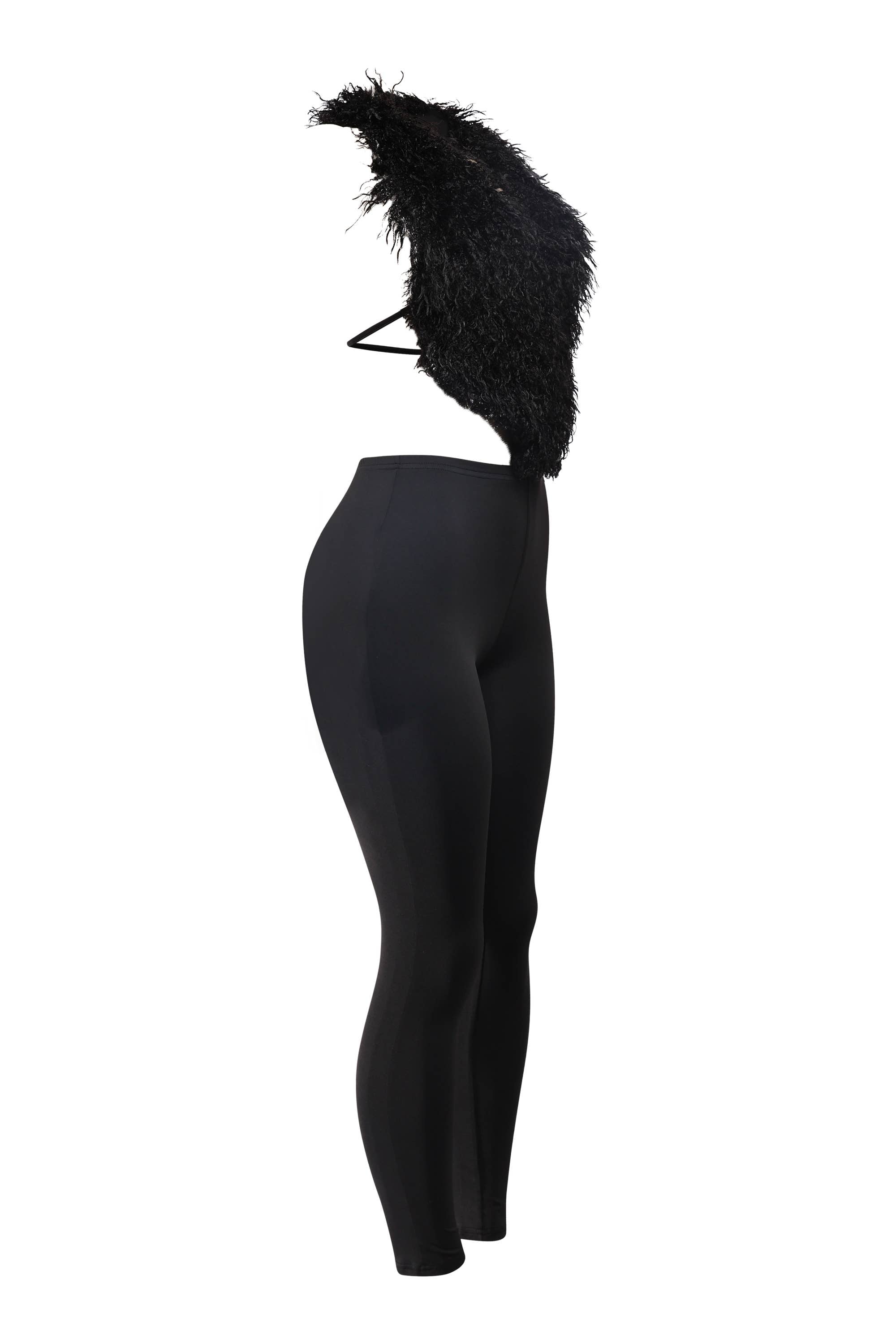 Frenzy fur top and leggings set