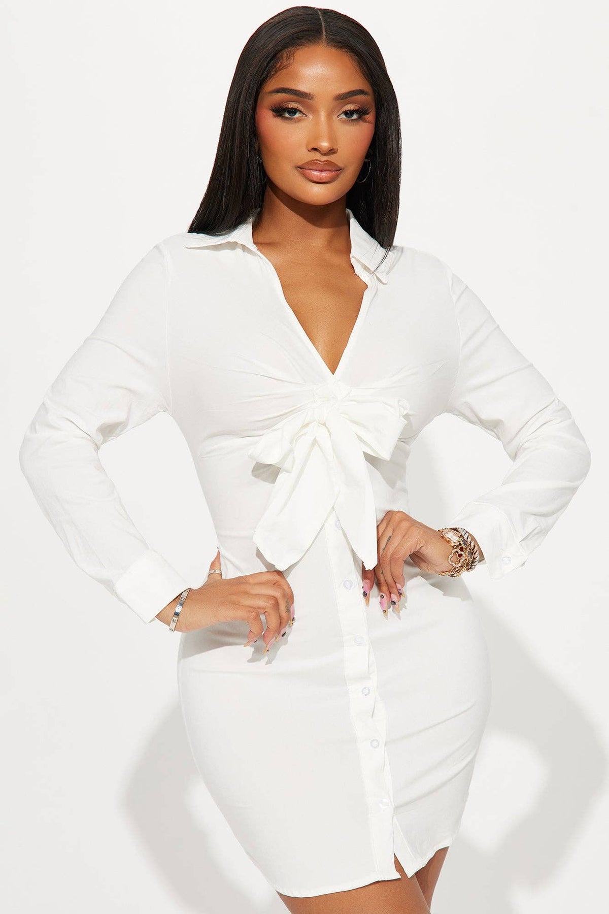 Keri button down dress