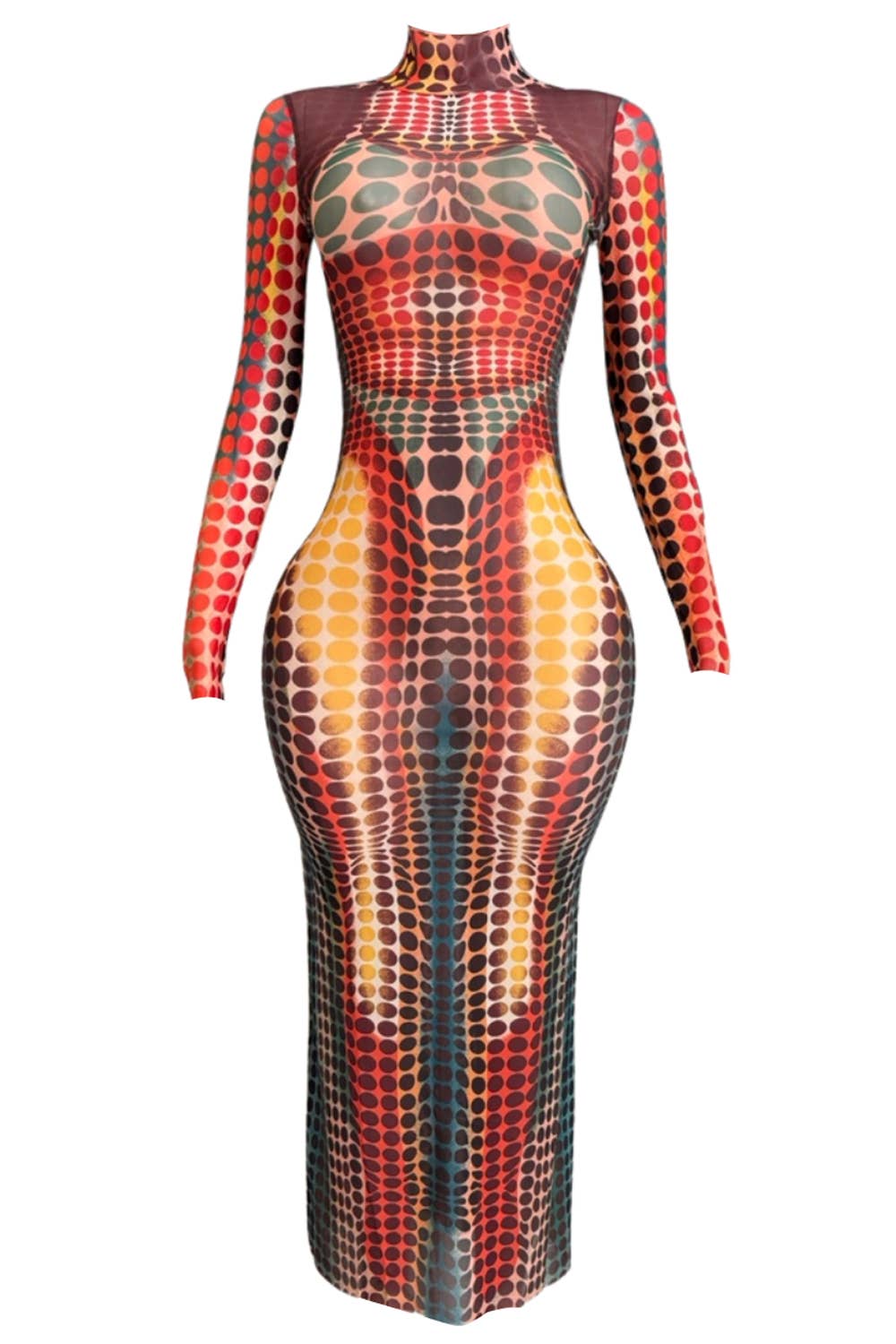 Chaos Bodycon Maxi Dress