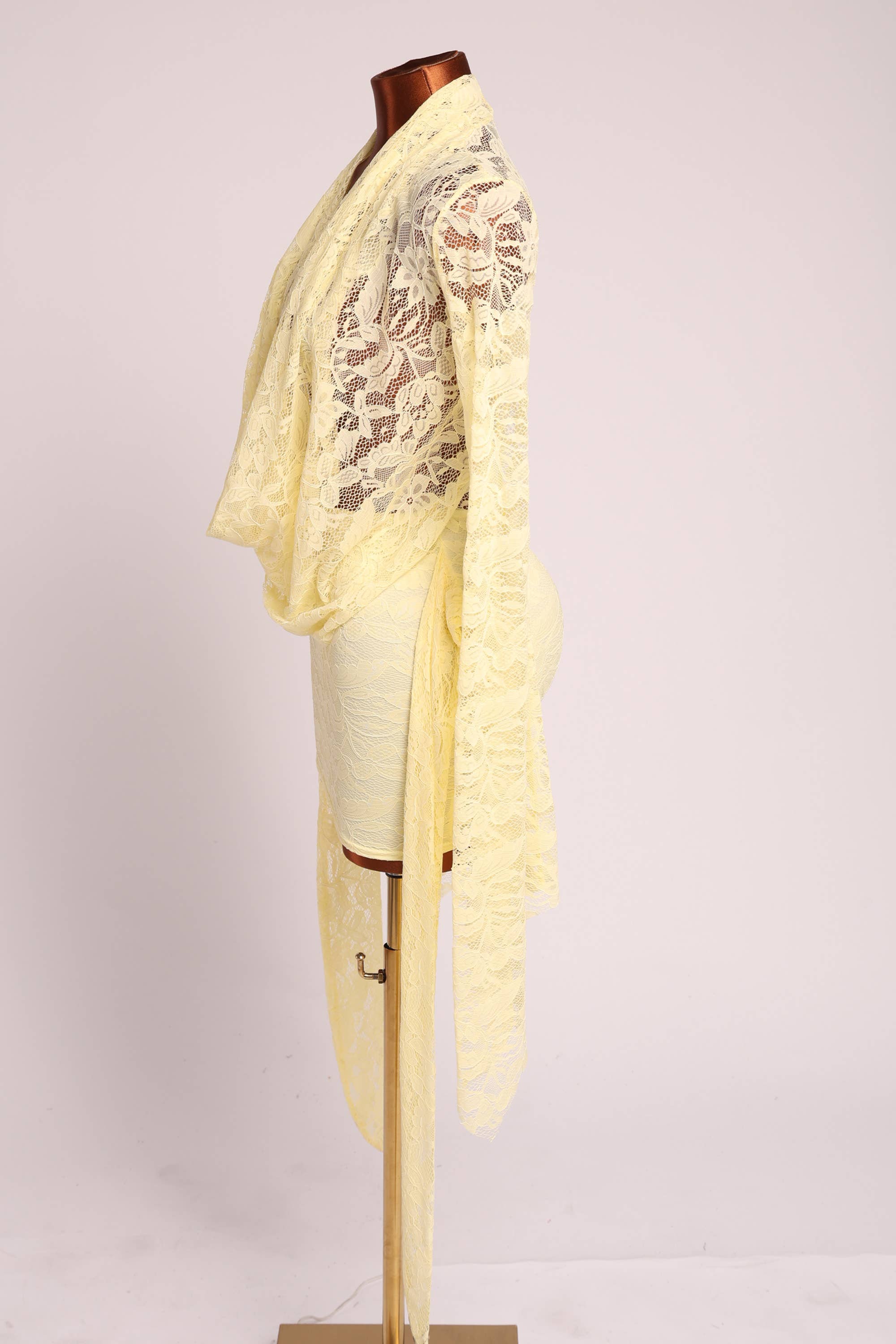 Occasion Cowl neck lace dress