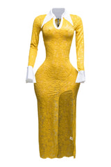 Mortica lace maxi dress