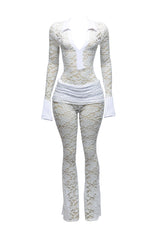 Breeze lace pants sets