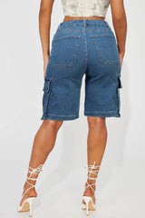 Dess denim cargo jorts